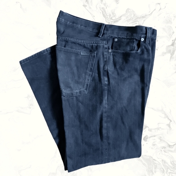 Sean John 38"x 34" Black Straight Leg Jeans Hamilton Relaxed Fit - Picture 6 of 8